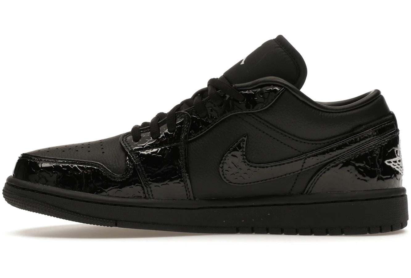Air Jordan 1 Low SE Patent Elephant Black