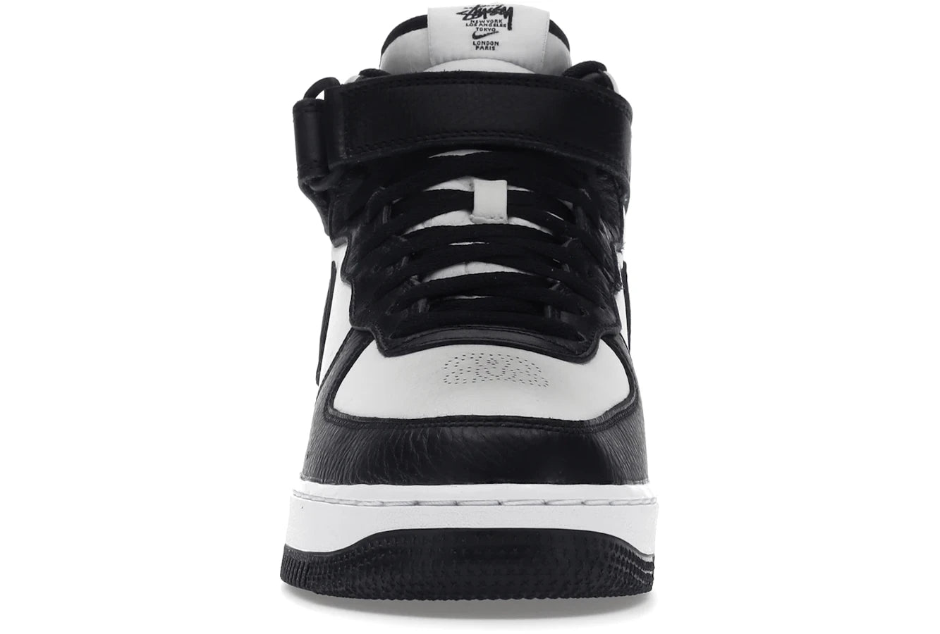 Nike Air Force 1 Mid Stussy Light Bone Black