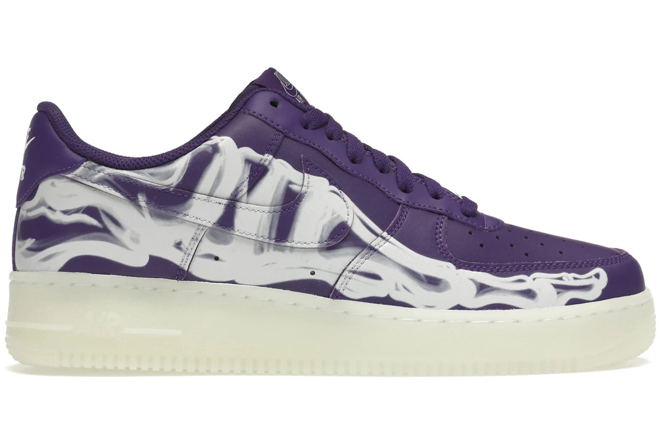 Nike Air Force 1 Low '07 QS Purple Skeleton Halloween