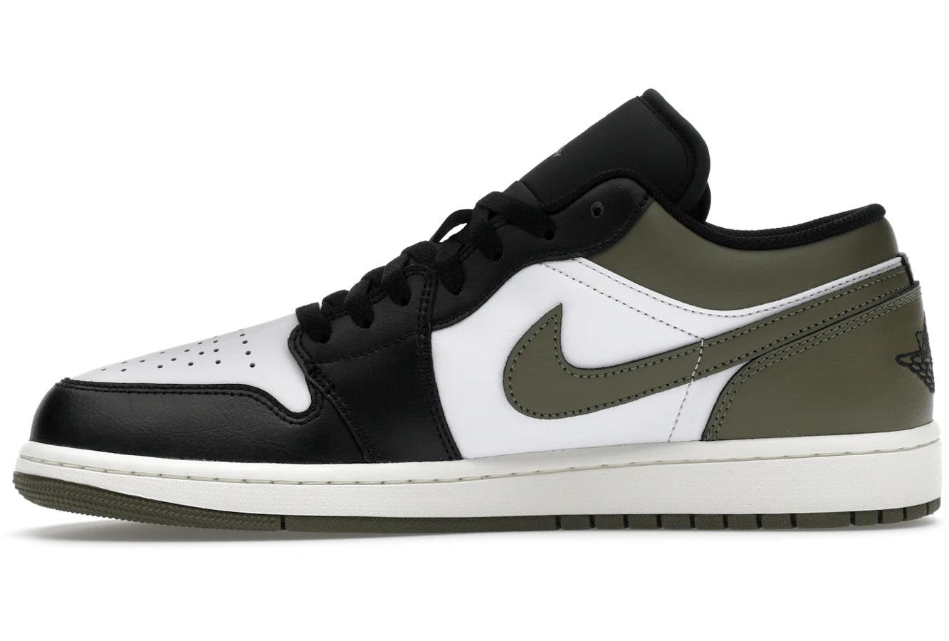 Air Jordan 1 Low Black Toe Medium Olive