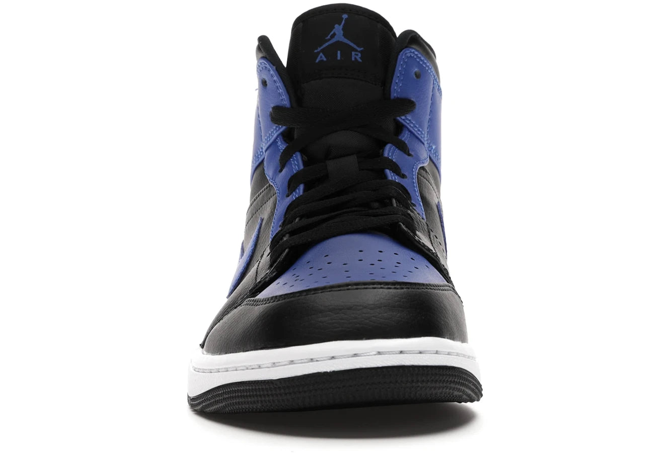 Air Jordan 1 Mid Hyper Royal Tumbled Leather