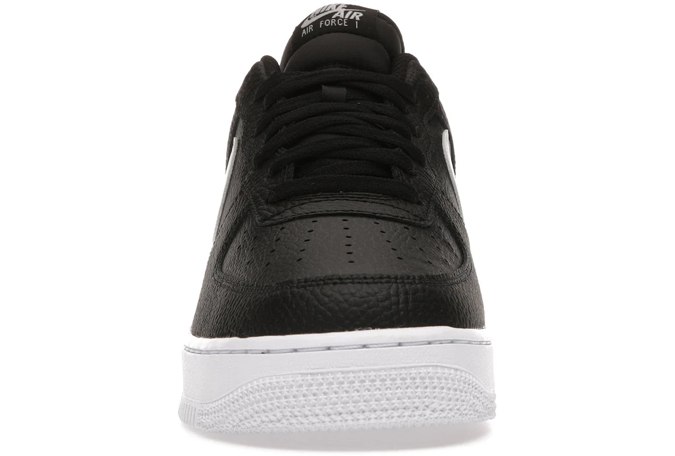 Nike Air Force 1 Low '07 Black White Pebbled Leather