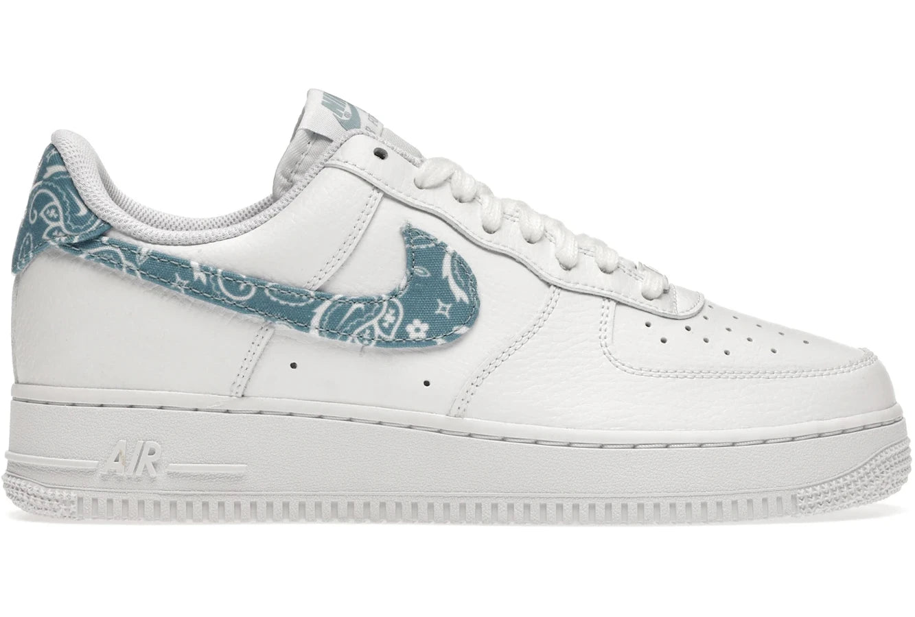 Nike Air Force 1 Low '07 Essential White Worn Blue Paisley