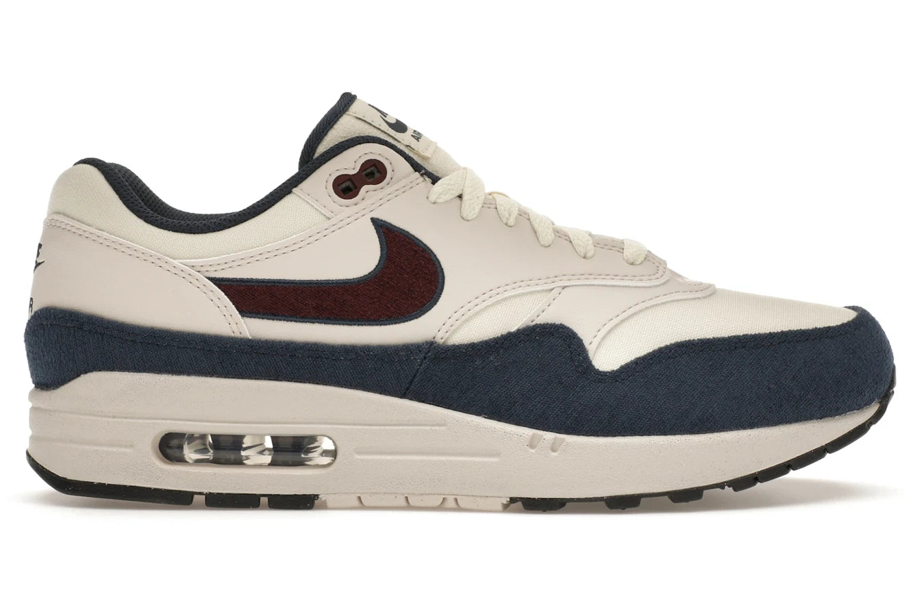 Nike Air Max 1 Coconut Milk Burgundy Crush Navy