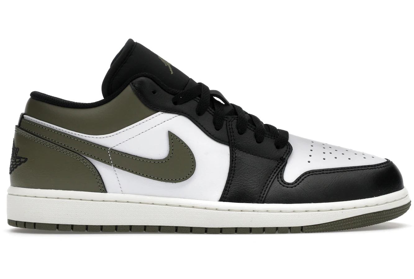 Air Jordan 1 Low Black Toe Medium Olive