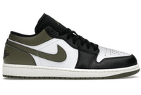 Air Jordan 1 Low Black Toe Medium Olive