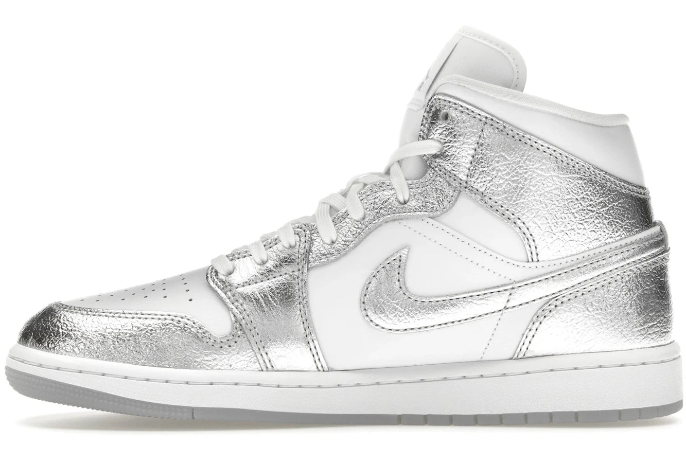 Air Jordan 1 Mid SE Metallic Silver