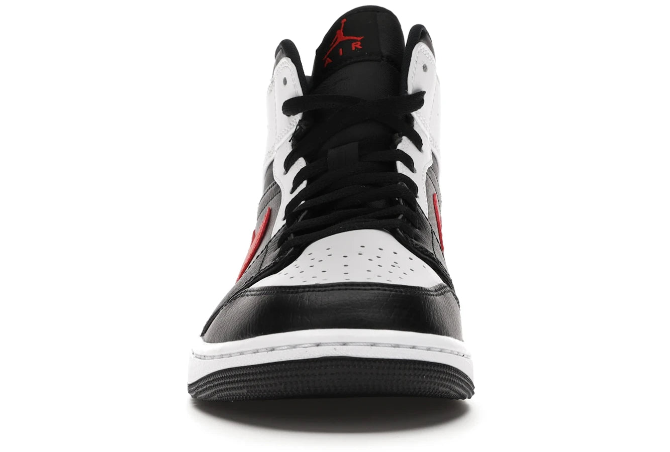 Air Jordan 1 Mid Black Chile Red White