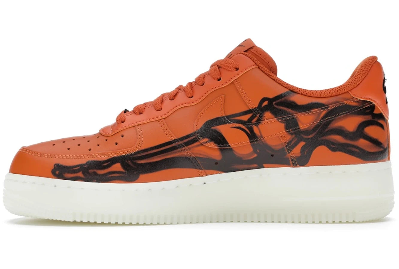 Nike Air Force 1 Low Orange Skeleton Halloween