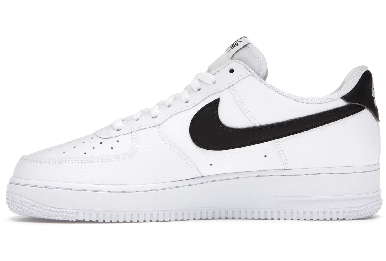 Nike Air Force 1 Low '07 White Black Pebbled Leather