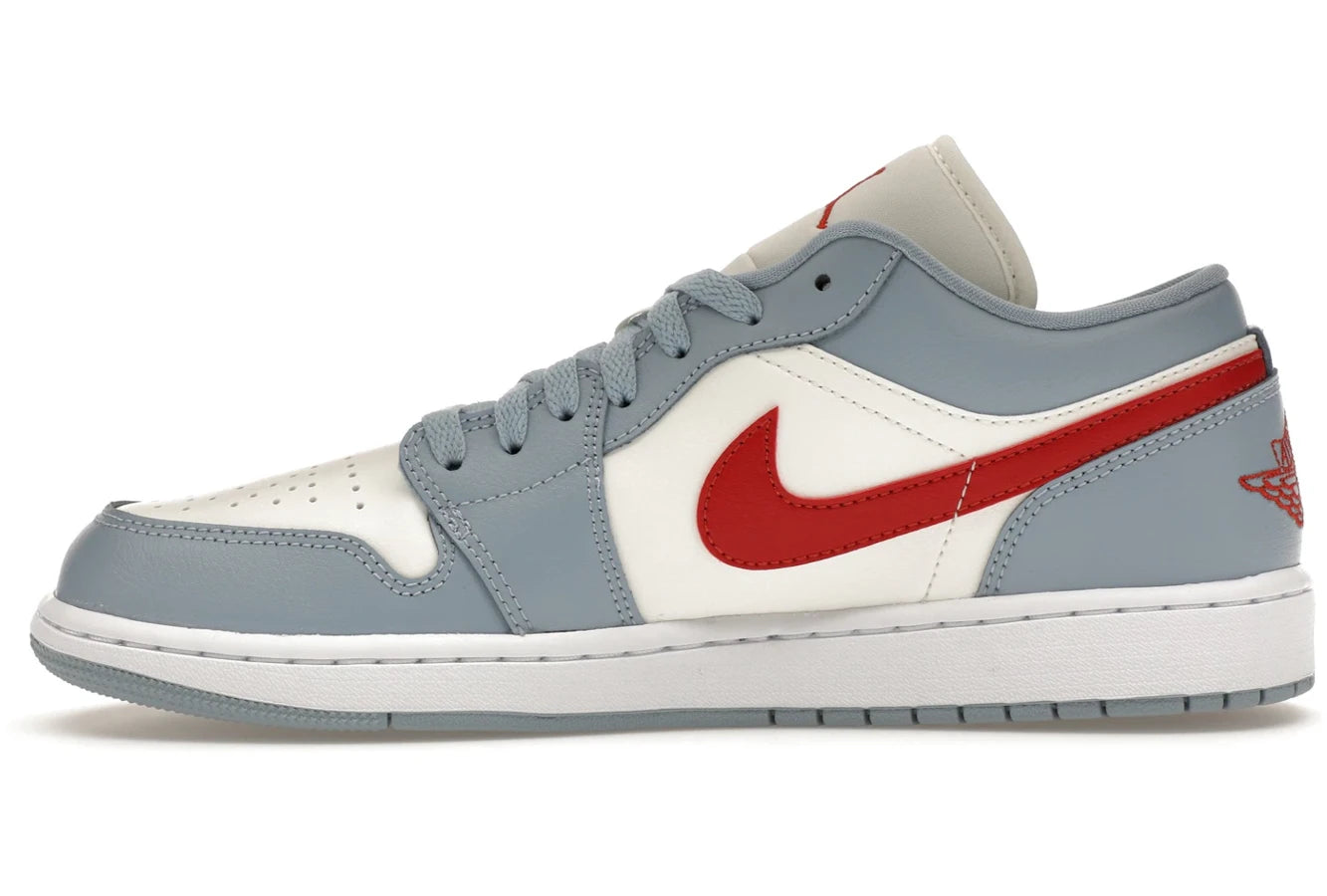Air Jordan 1 Low Blue Whisper Dune Red
