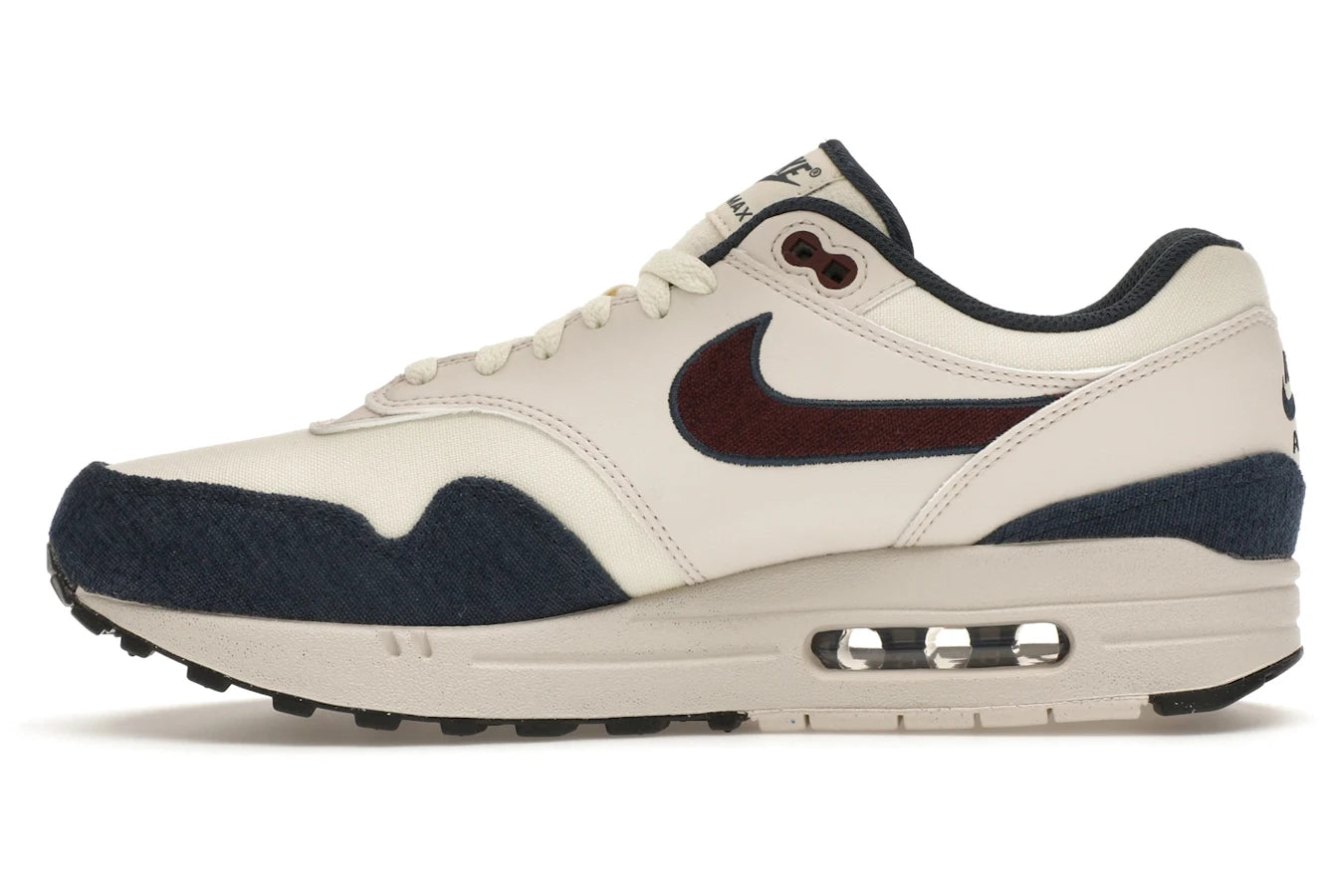 Nike Air Max 1 Coconut Milk Burgundy Crush Navy