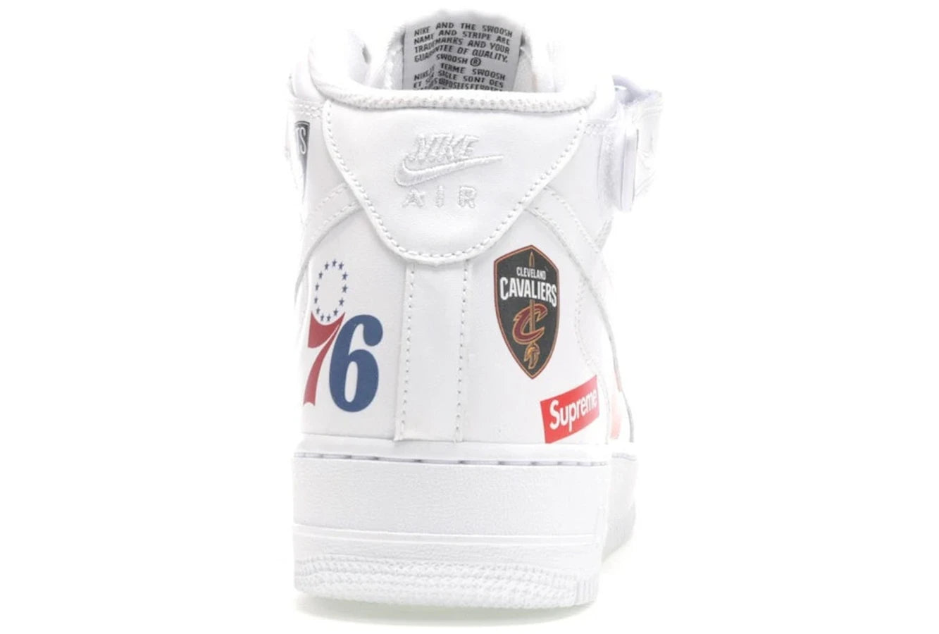 Nike Air Force 1 Mid Supreme NBA White