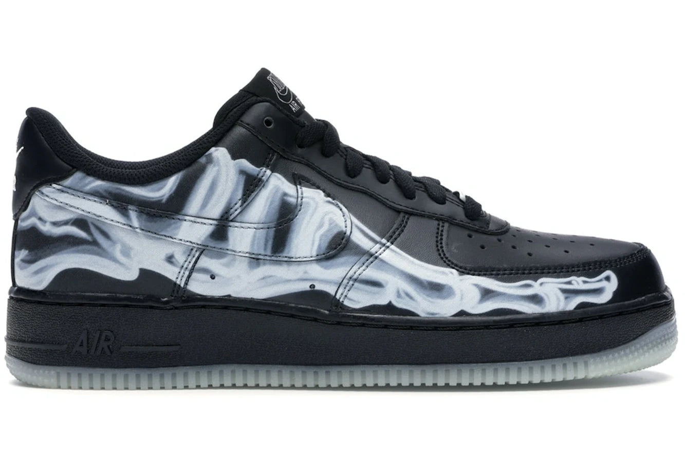 Nike Air Force 1 Low Black Skeleton Halloween