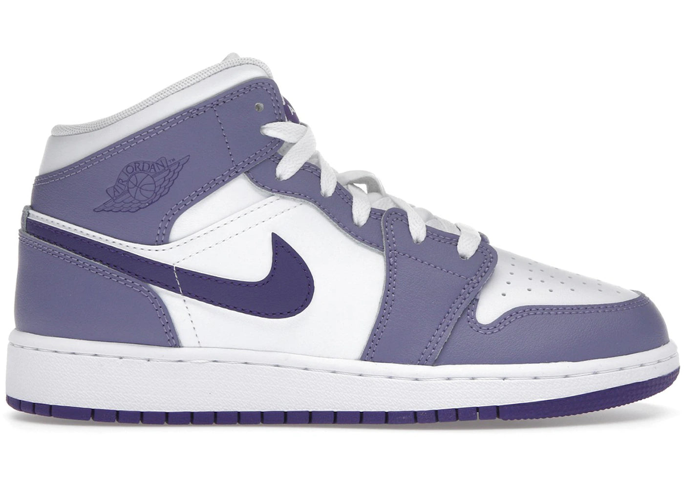 Jordan 1 Mid Dusty Amethyst White Court Purple (GS)