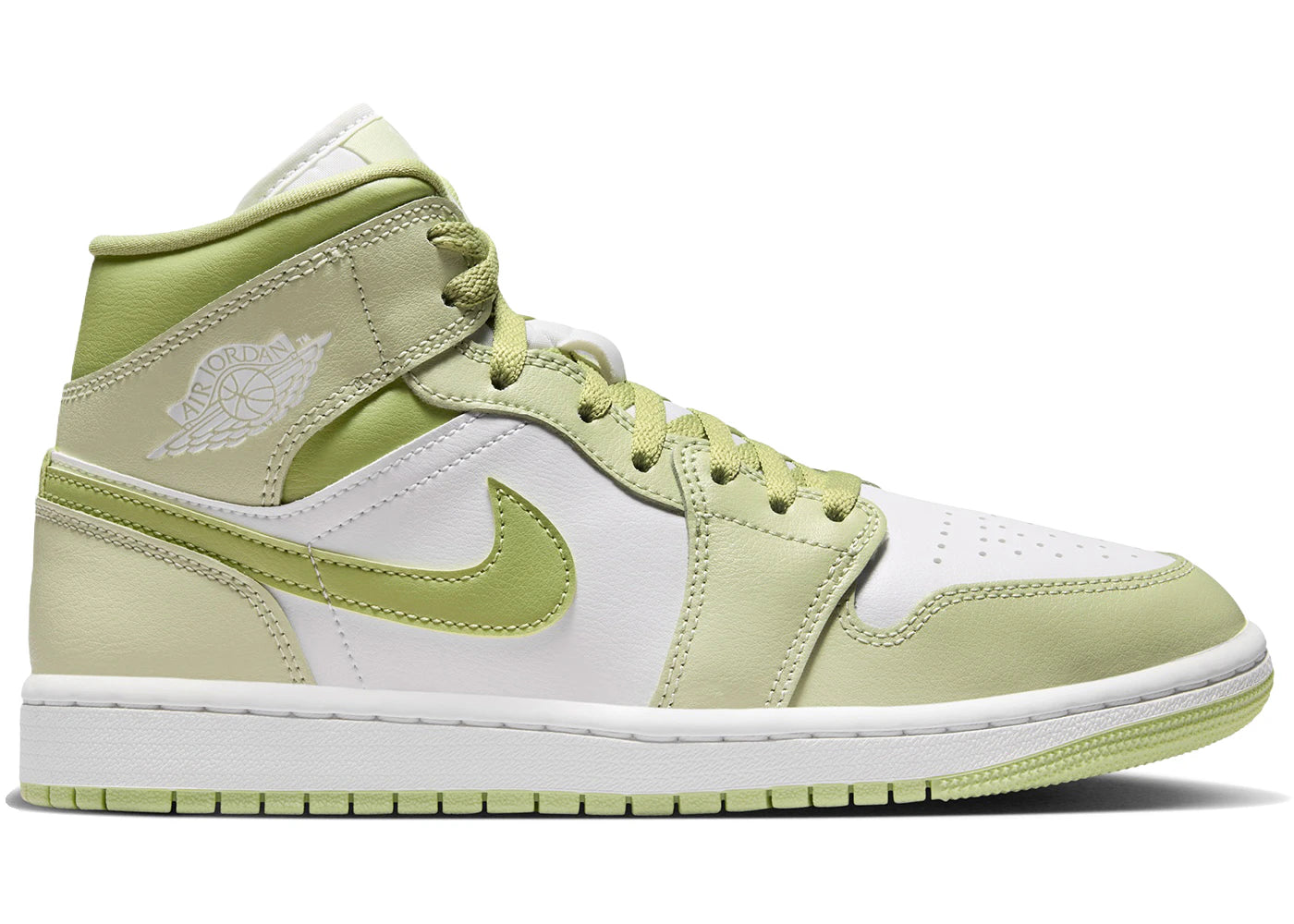 Jordan 1 Mid Olive Aura Lawn (Women's)