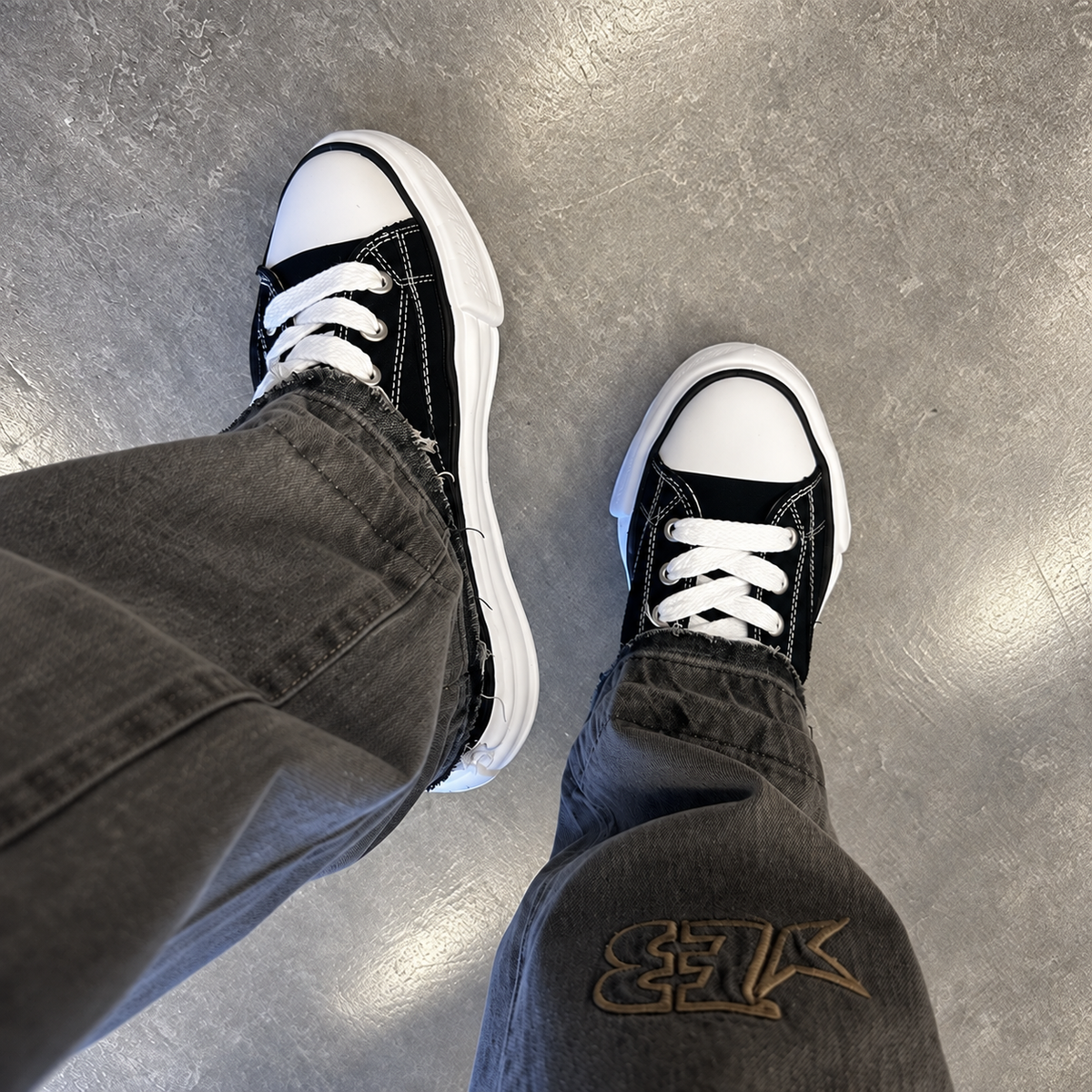 Maison Mihara Yasuhiro Peterson OG Sole Canvas Low Black