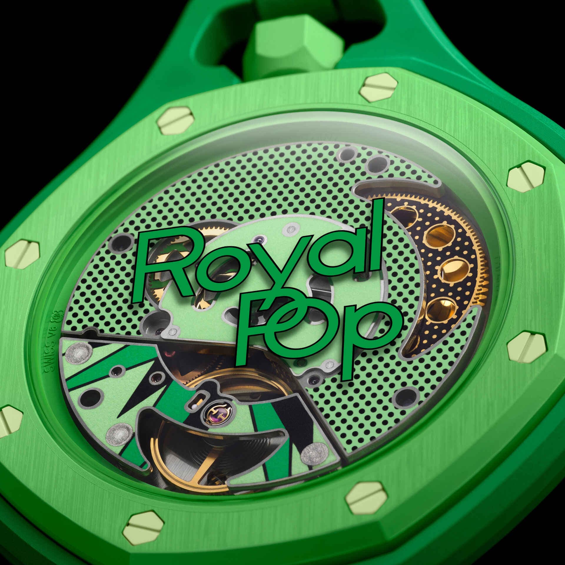 Swatch x Audemars Piguet Bioceramic Royal Pop Green Eight SSX03G100N