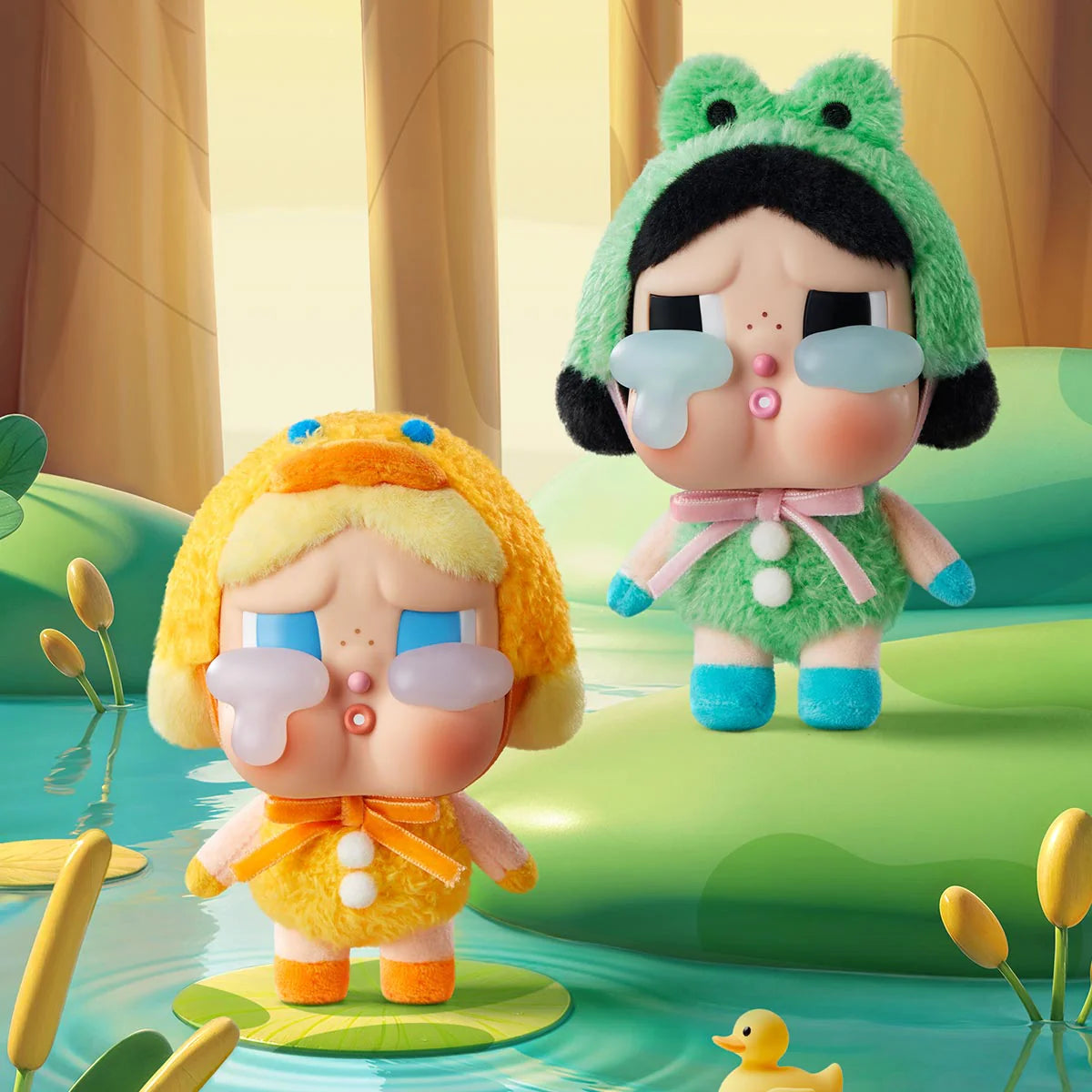 Pop Mart CryBaby Crying Again Series Vinyl Face Plush Sealed Case