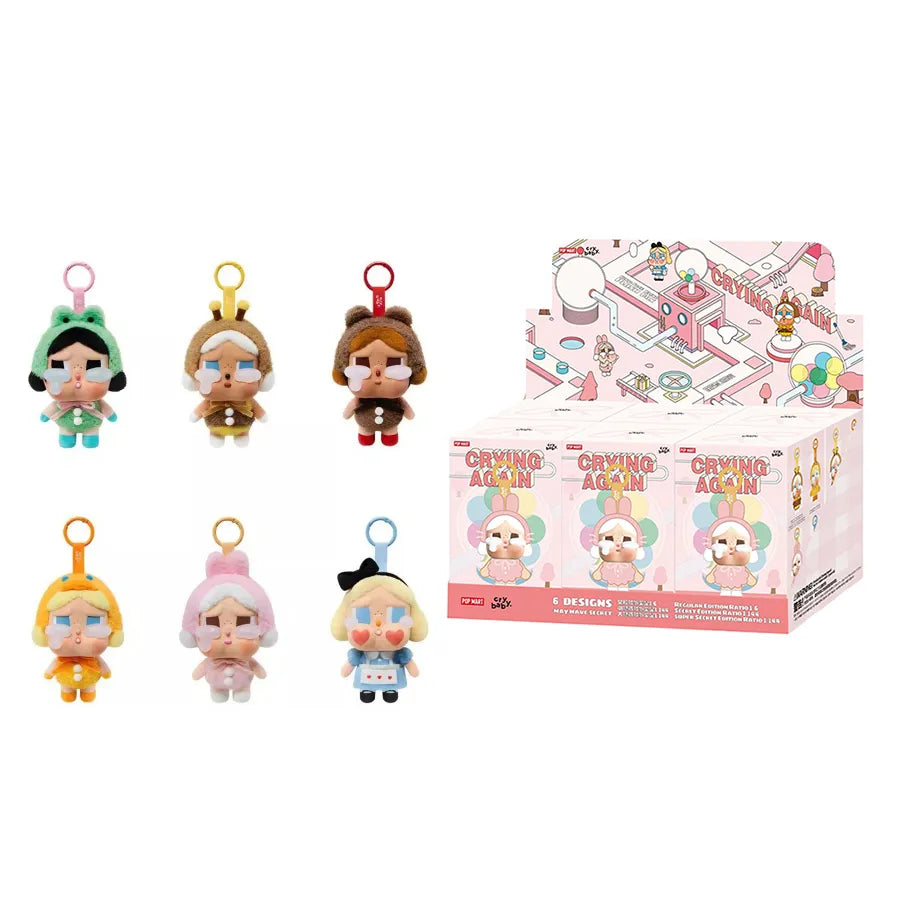 Pop Mart CryBaby Crying Again Series Vinyl Face Plush Sealed Case