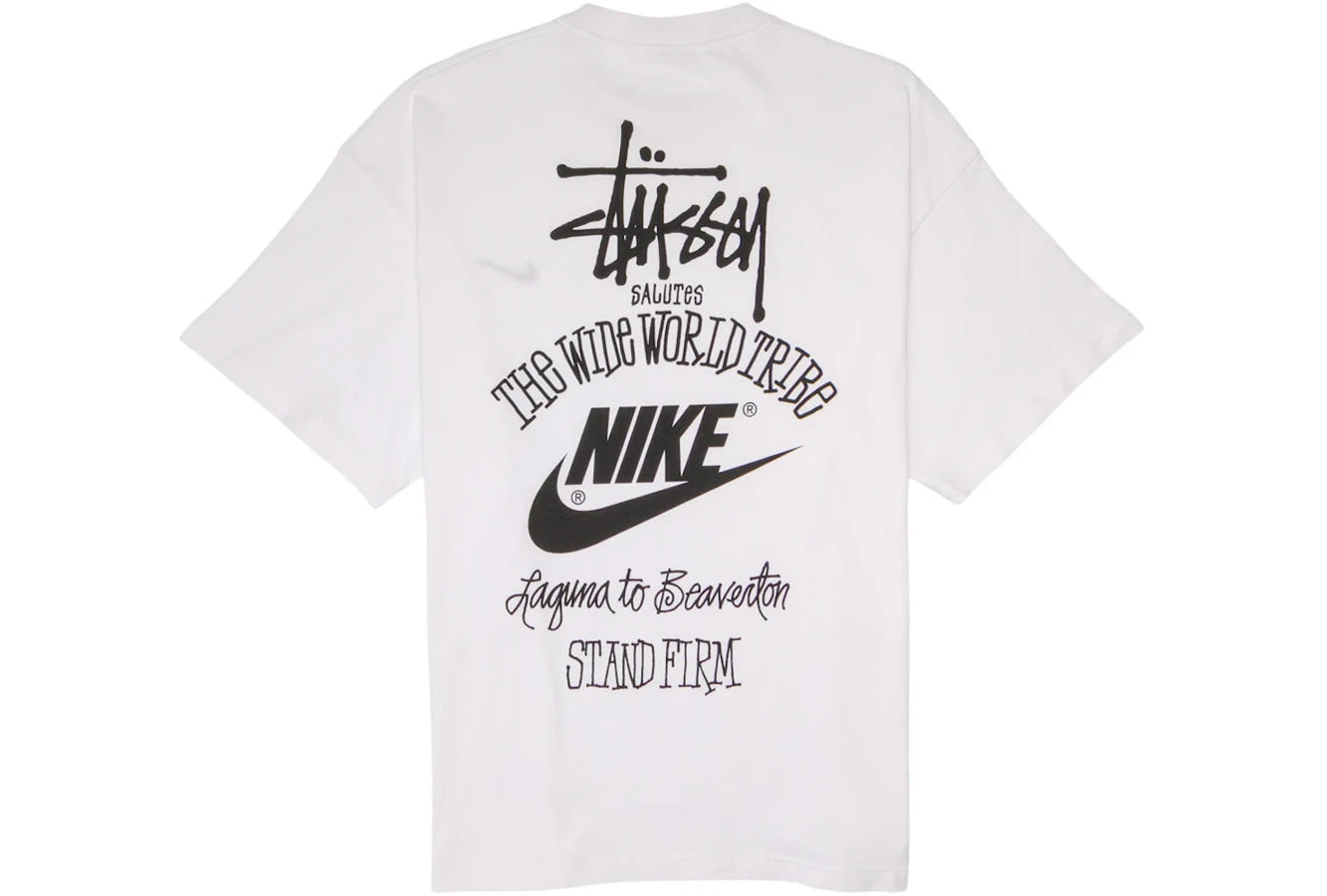 Nike x Stussy The Wide World Tribe T-Shirt White