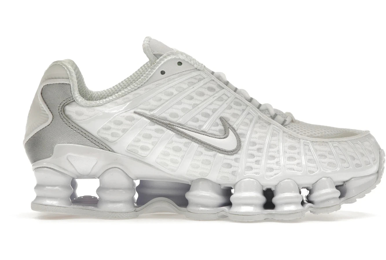 Nike Shox TL White Metallic Silver Max Orange