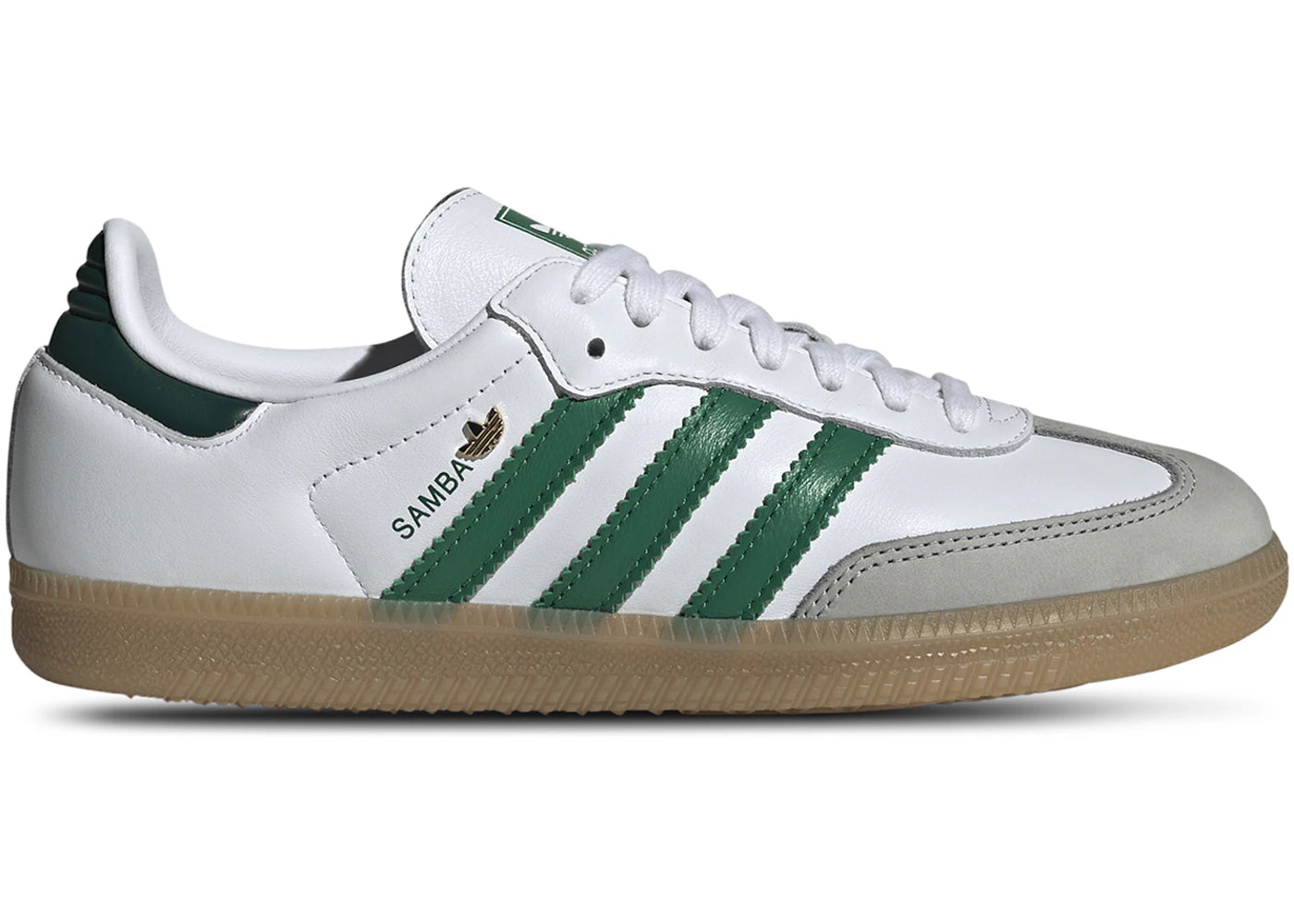 adidas Samba OG White Bold Green Collegiate Green (Women's)
