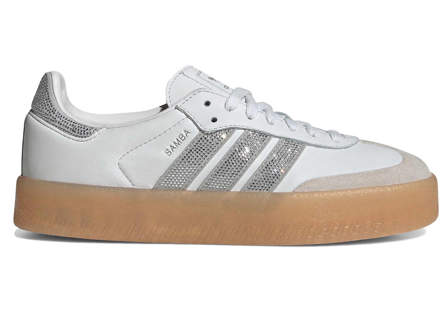 adidas Sambae Rhinestone Crystal White Silver (Women's)