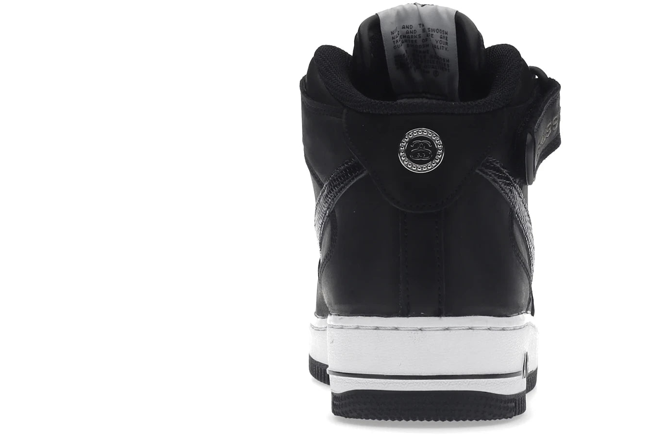 Nike Air Force 1 Mid Stussy Black White
