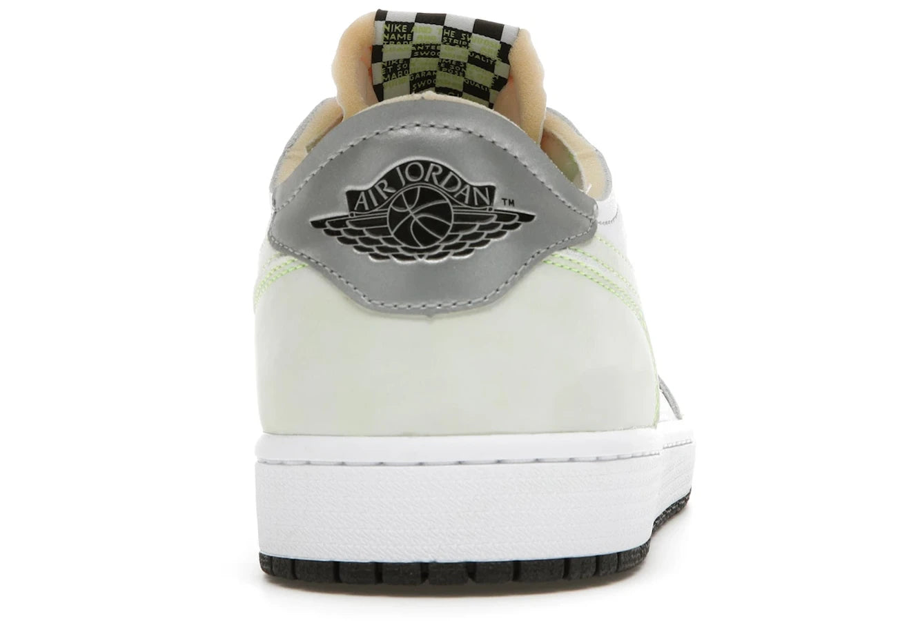 Air Jordan 1 Retro Low White Ghost Green Black