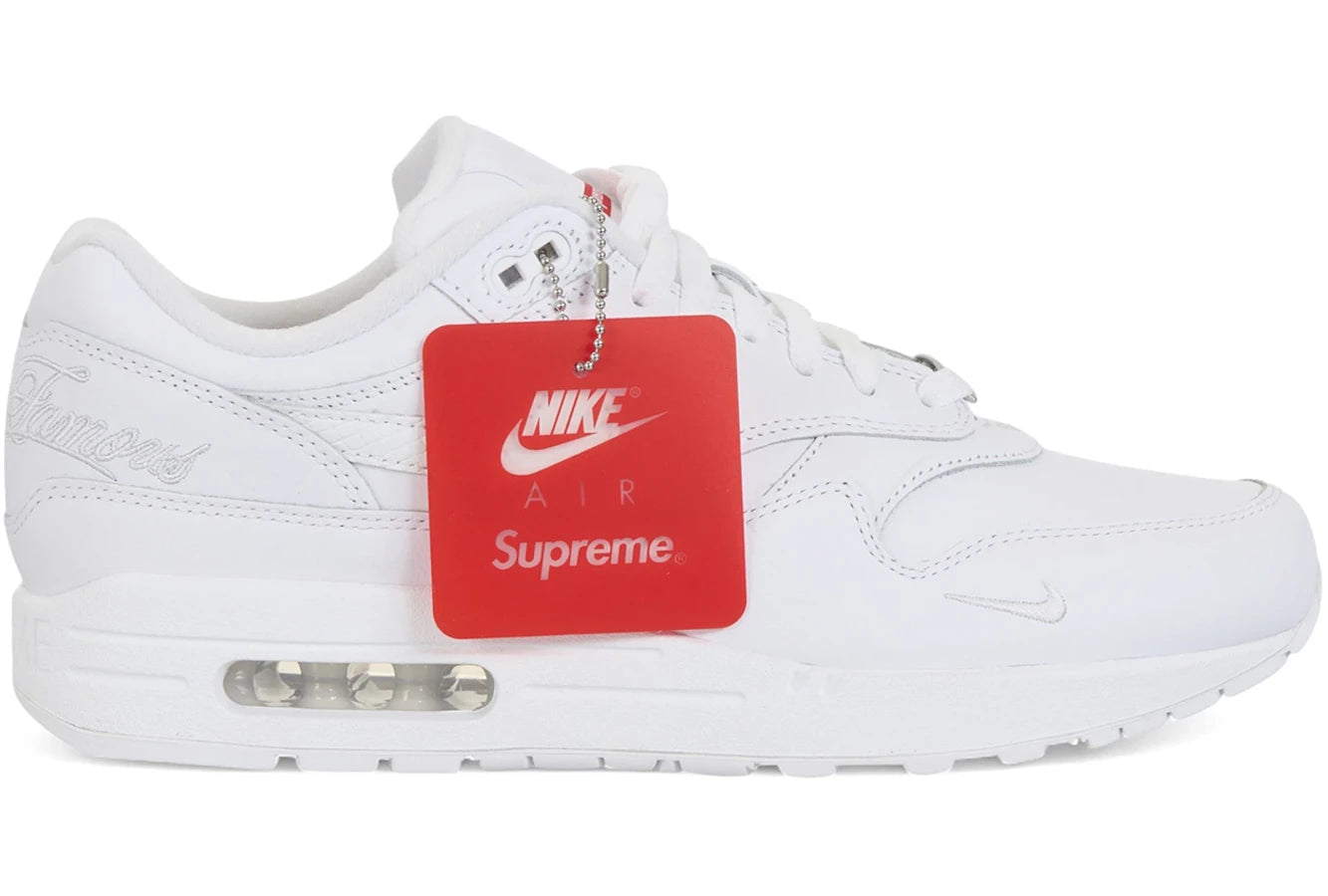 Supreme × Nike Air Max 1 '87 SP \"White Unboxing the #Supreme x Air Max 1'87 SP 'TripleWhite' - YouTube