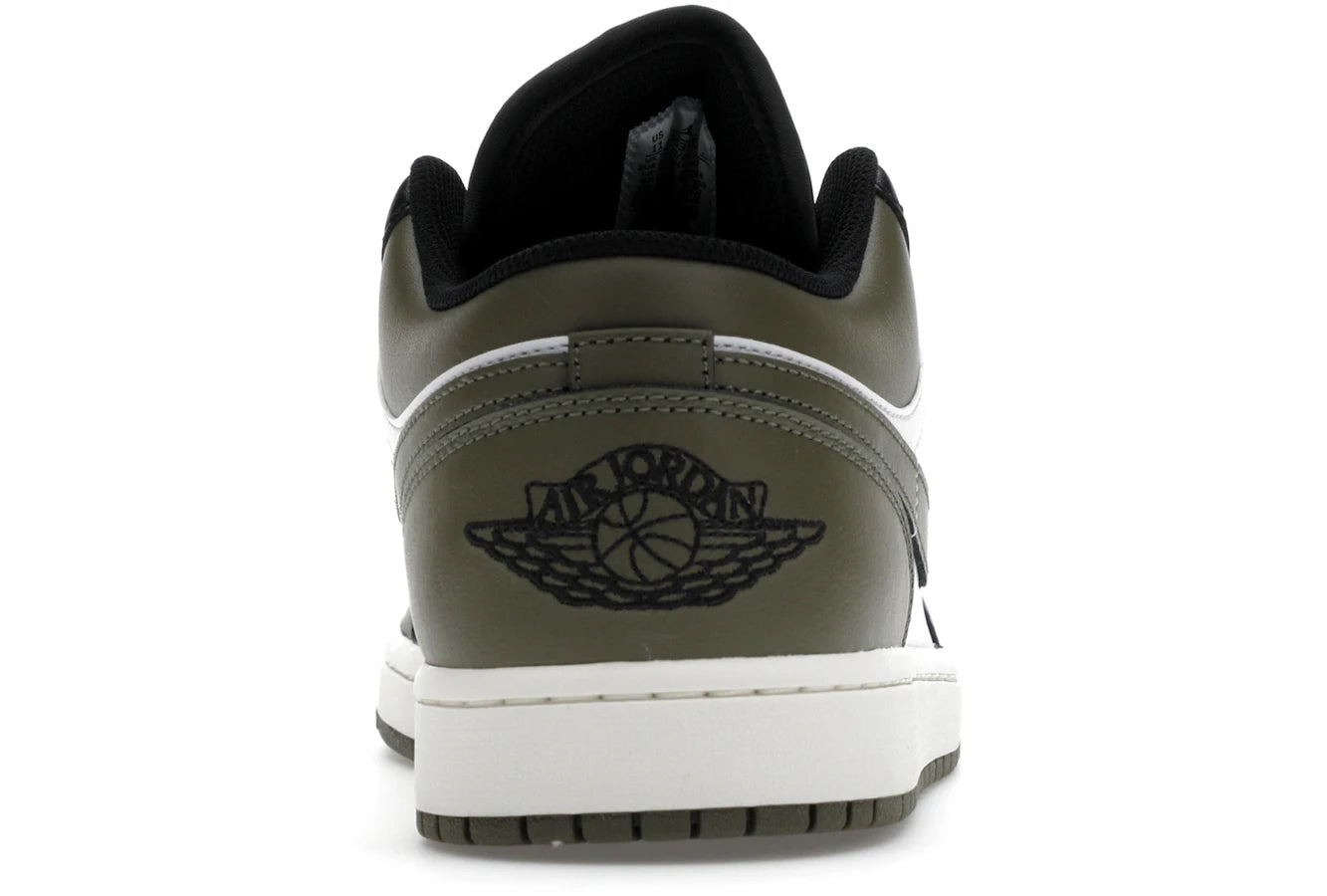 Air Jordan 1 Low Black Toe Medium Olive