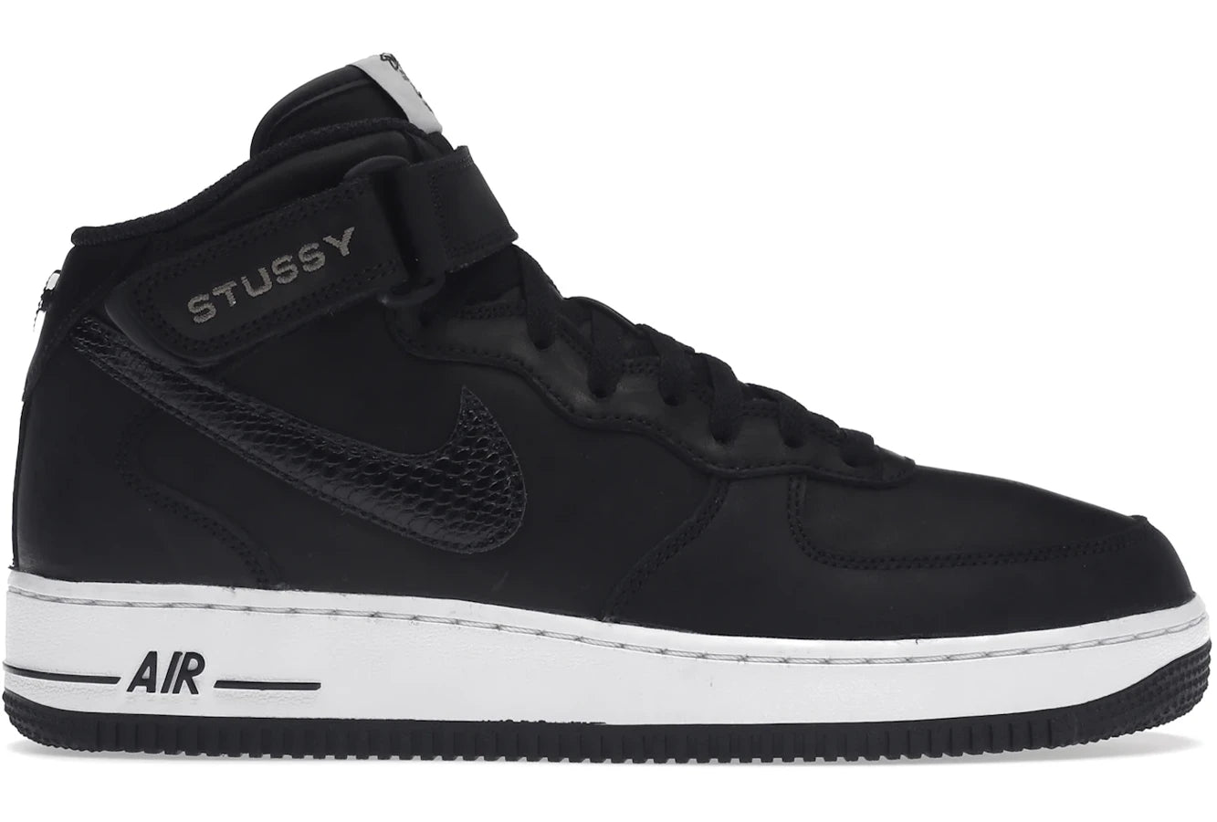 Nike Air Force 1 Mid Stussy Black White