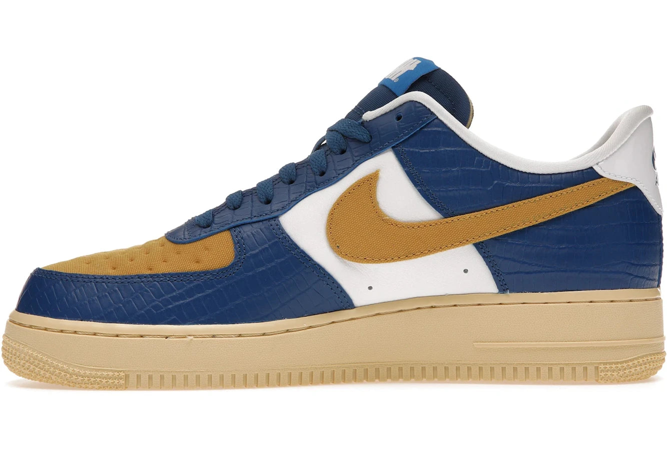 Nike Air Force 1 Low SP Undefeated 5 On It Blue Yellow Croc