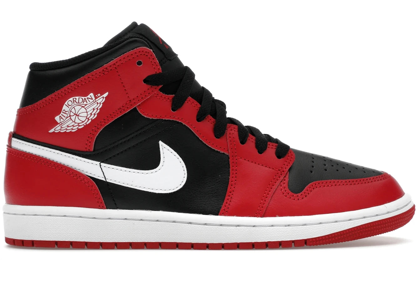 Air Jordan 1 Mid Gym Red Black White