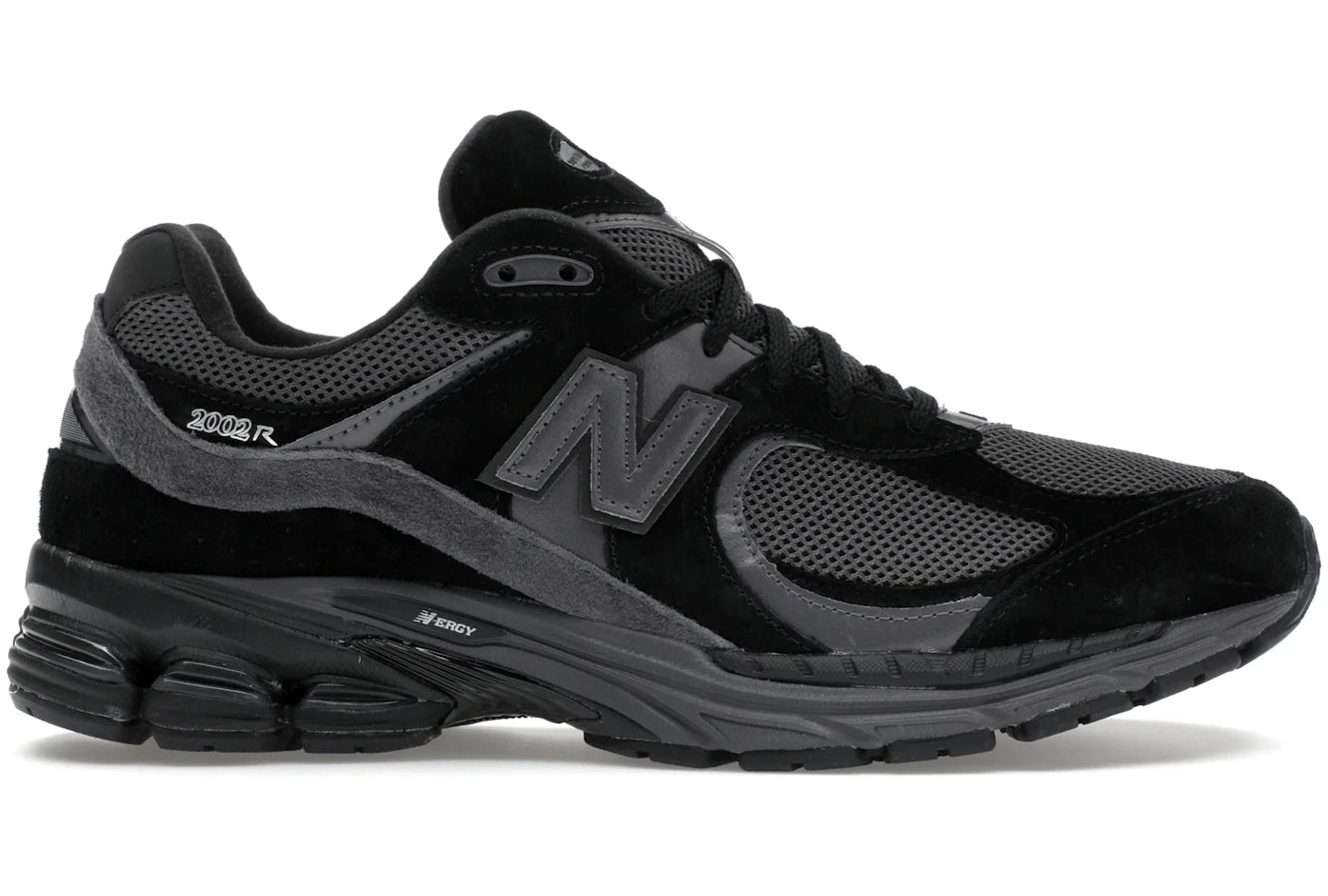 New Balance 2002R Black Dark Grey