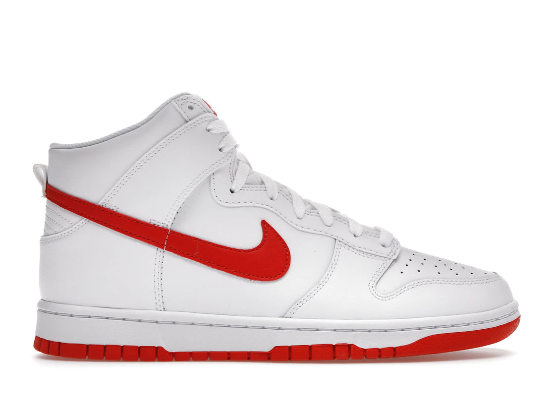 Nike Dunk High White Picante Red