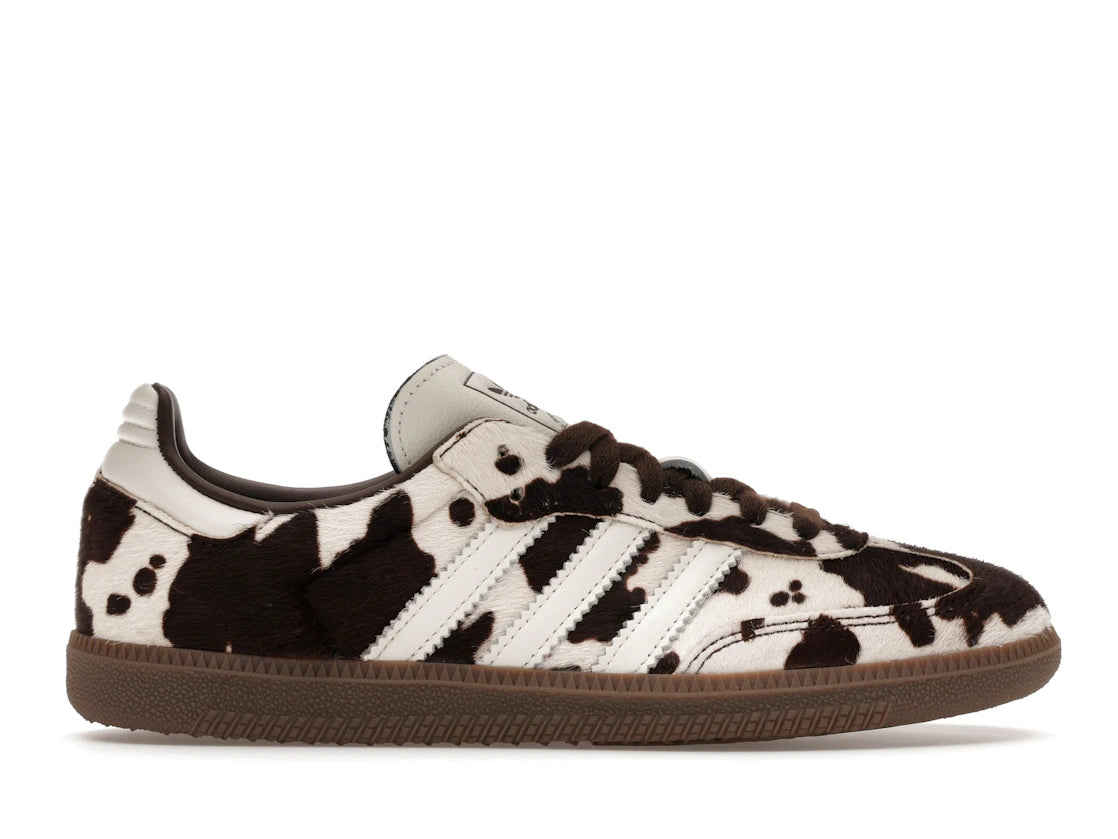 adidas Samba OG Cow Print Dark Brown White (Women's)