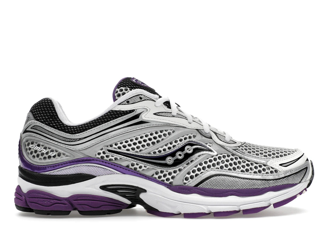 Saucony ProGrid Omni 9 White Black Silver Purple