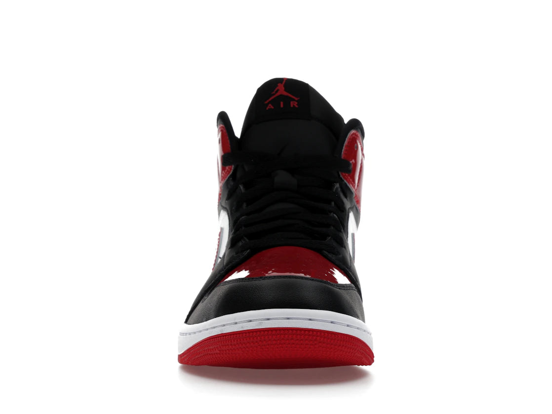 Jordan 1 Mid SE Patent Bred Toe
