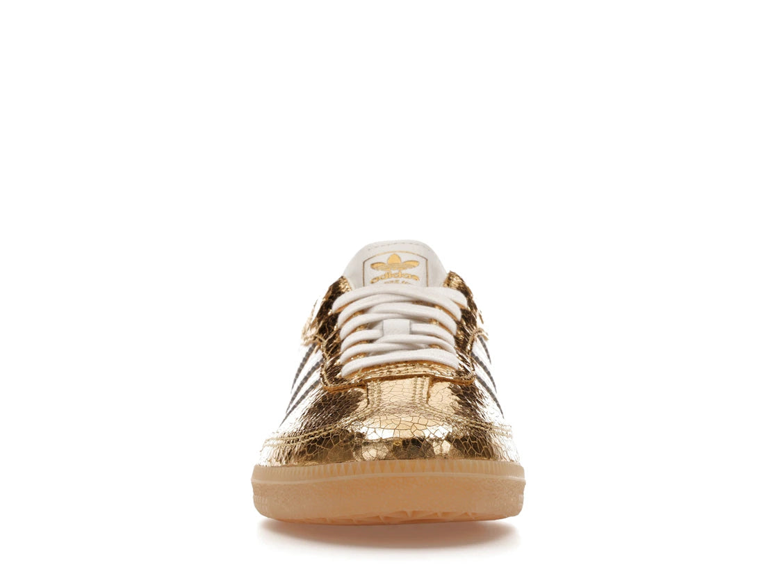 adidas Samba OG Gold Metallic Cracked Leather (Women's)