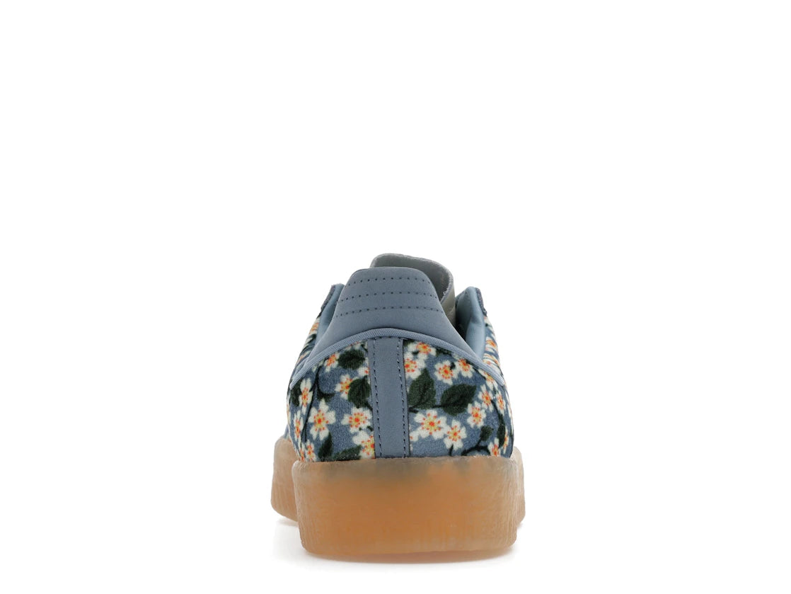 adidas Sambae Liberty London Floral Embroidery Blue Cream White (Women's)