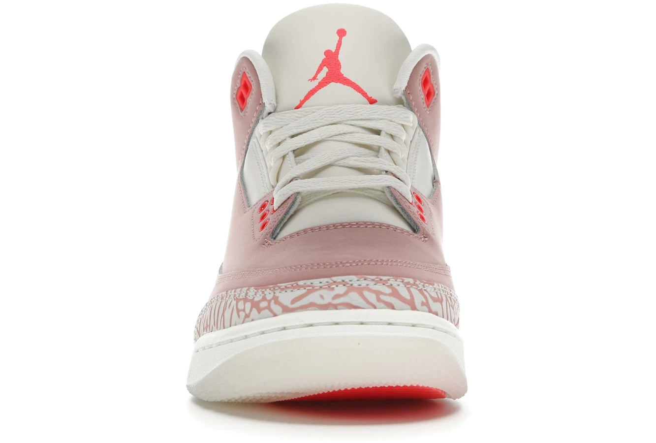 Jordan 3 pink and white on sale