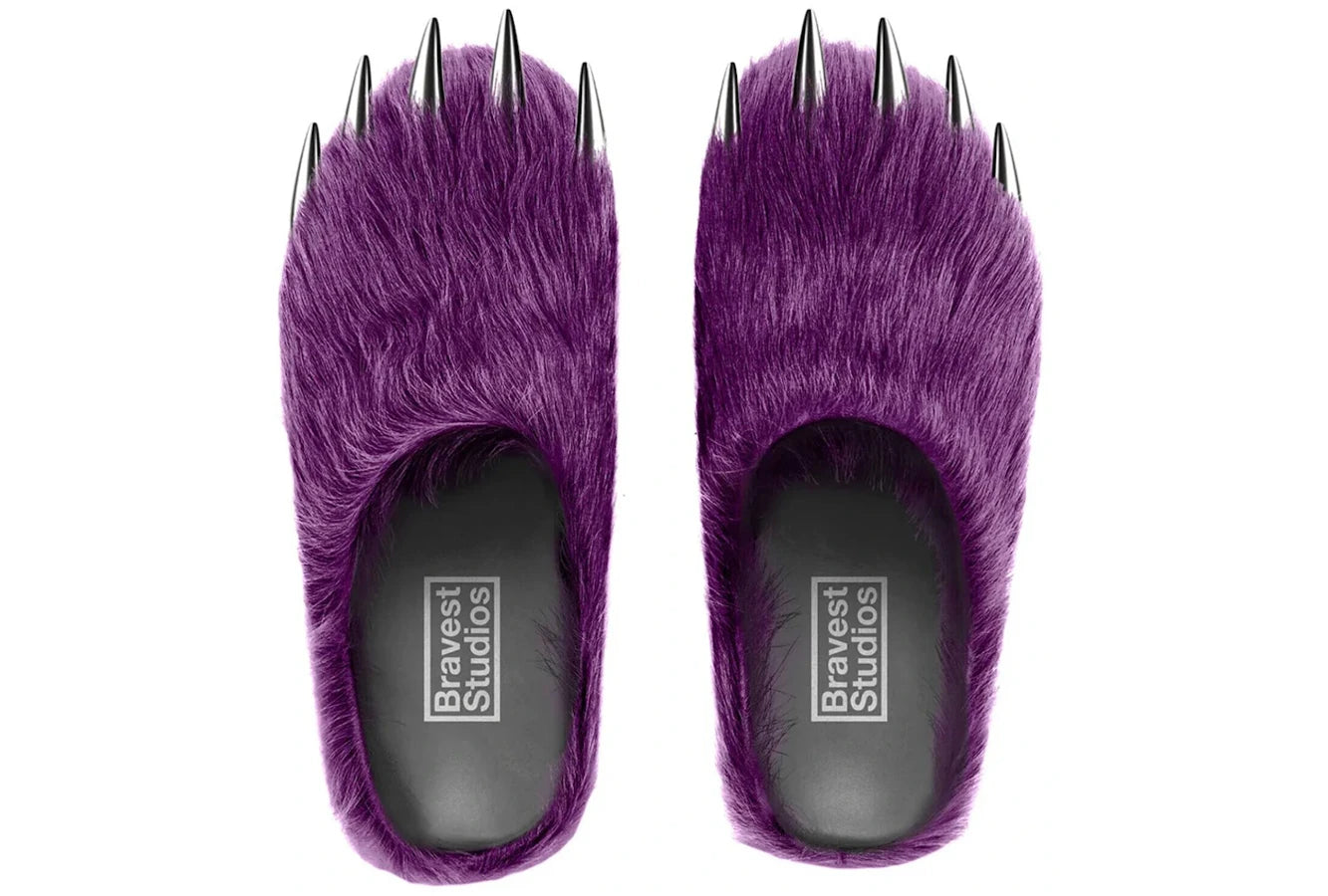 【Bravest Studios】パープル ベアクローミュール BRAVEST STUDIOS PURPLE BEAR CLAW MULES – Royalty DFW