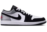Air Jordan 1 Low SE White Fire Red Black Matte Silver