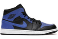 Air Jordan 1 Mid Hyper Royal Tumbled Leather