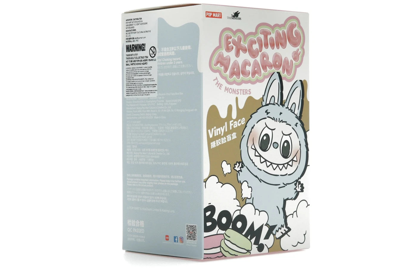 Pop Mart Labubu The Monsters Tasty Macarons Vinyl Plush Pendant Single Blind Box