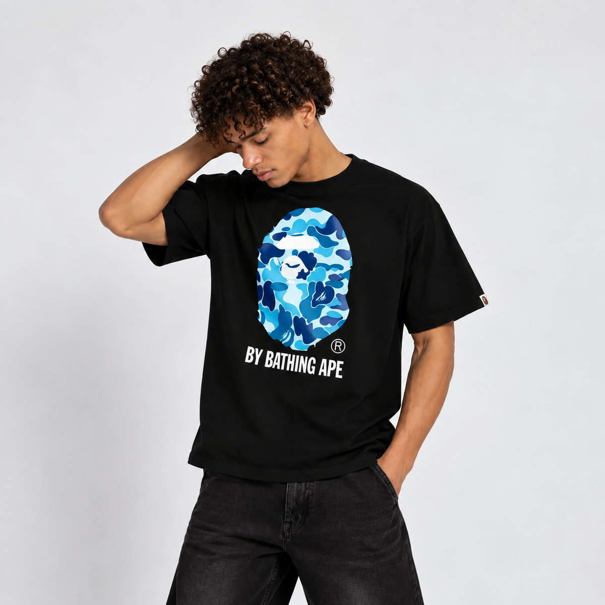 BAPE ABC Camo T-Shirt Black Blue