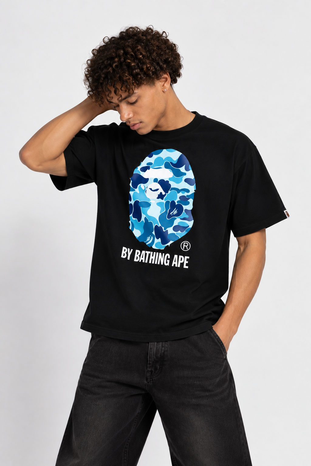 BAPE ABC Camo T-Shirt Black Blue