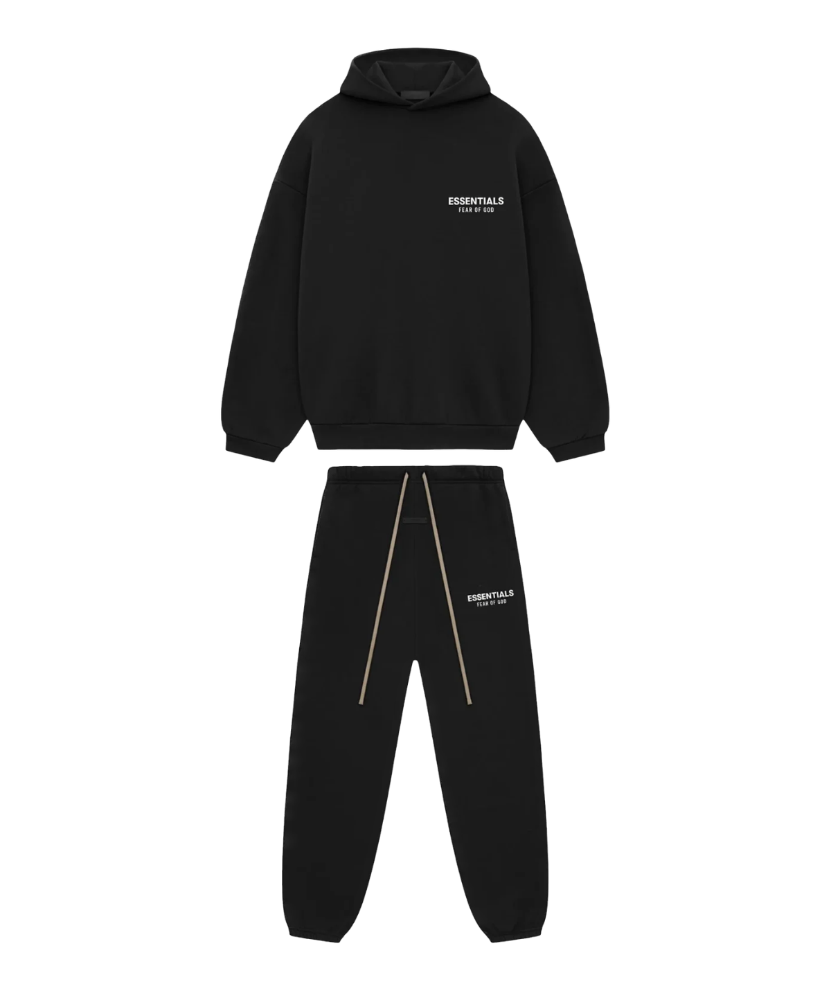 Essentials Fleece Black Tracksuit